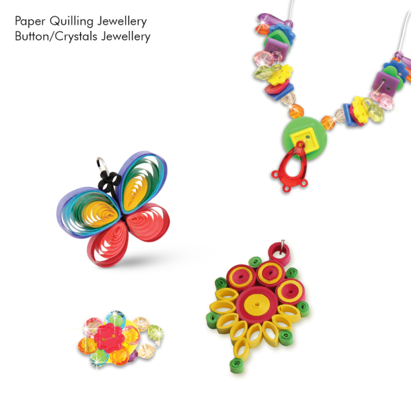 paper quilling jewellery set