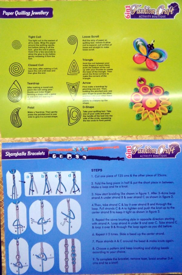 paper quilling jewellery manual