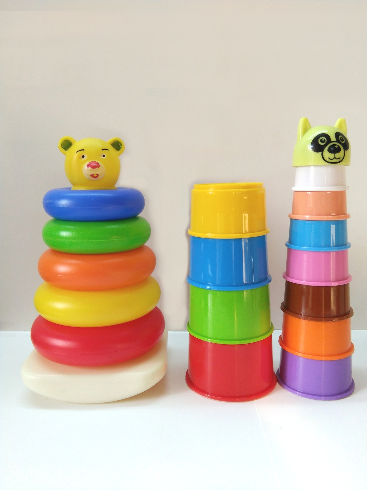 Kids Teddy Stacking Ring Jumbo Stack Up Educational Toy Assorted color Rings  Tower Construction Toys | Toys4bacha Changanacherry (ONLY CATALOGUE,,, FOR  PURCHASE CALL 9645217893)